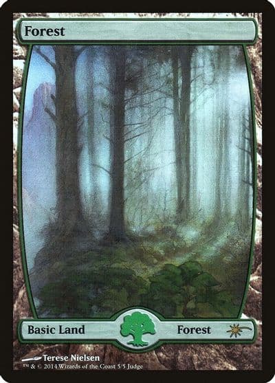 Forest Full Art 5 Judge Promos Magic card