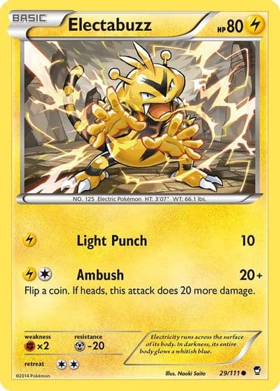 Electabuzz XY - Furious Fists Pokemon card