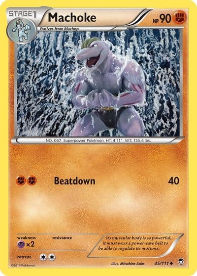 Machoke XY - Furious Fists Pokemon card