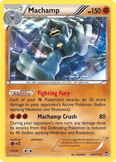 Machamp XY - Furious Fists Pokemon card