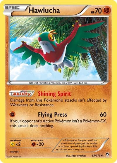 Hawlucha XY - Furious Fists Pokemon card
