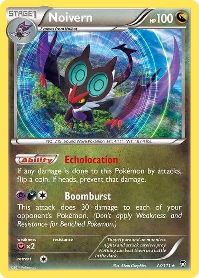 Noivern XY - Furious Fists Pokemon card