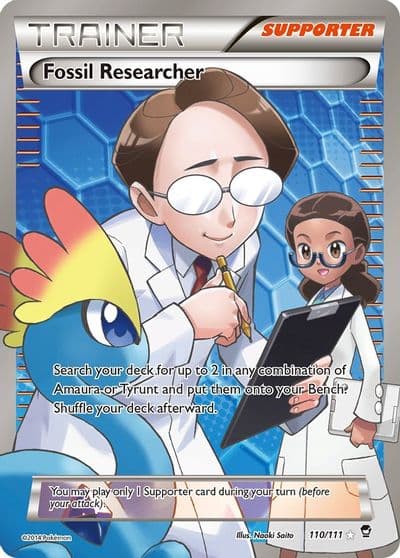 Fossil Researcher (110 Full Art) XY - Furious Fists Pokemon card