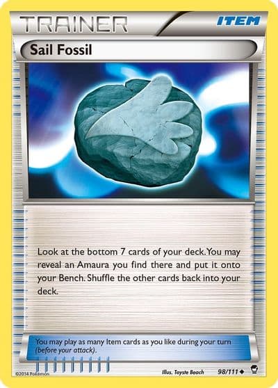 Sail Fossil XY - Furious Fists Pokemon card