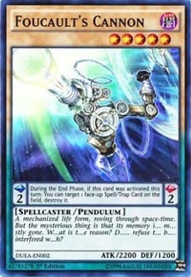Foucaults Cannon Duelist Alliance Yu-Gi-Oh! card