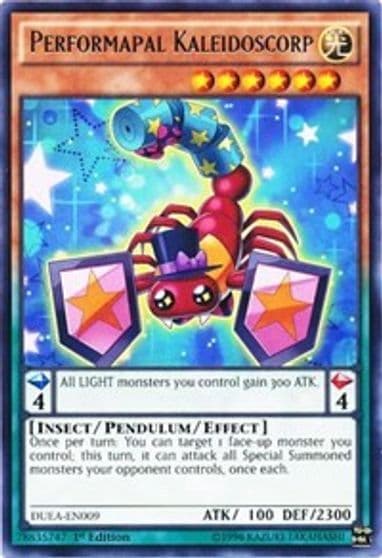 Performapal Kaleidoscorp Duelist Alliance Yu-Gi-Oh! card
