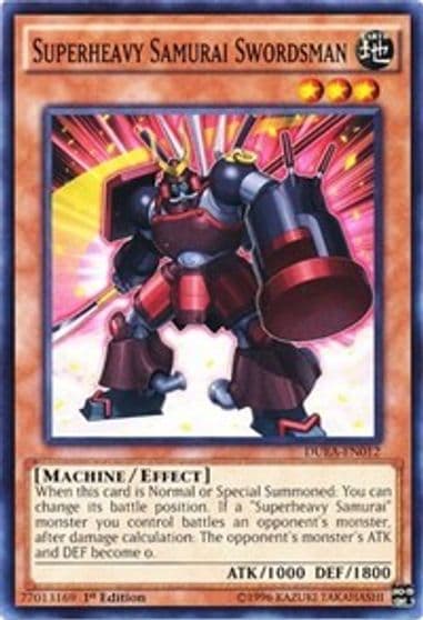 Superheavy Samurai Swordsman Duelist Alliance Yu-Gi-Oh! card