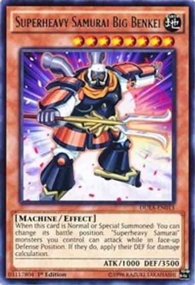 Superheavy Samurai Big Benkei Duelist Alliance Yu-Gi-Oh! card