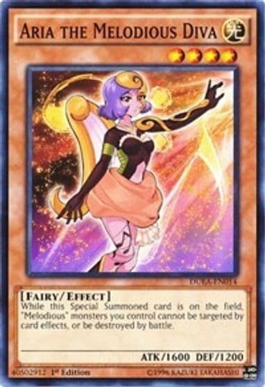 Aria the Melodious Diva Duelist Alliance Yu-Gi-Oh! card