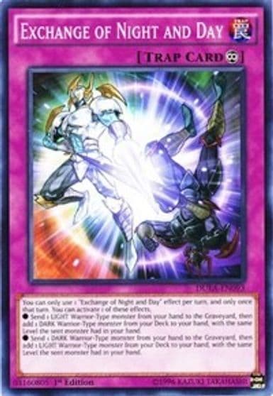 Exchange of Night and Day Duelist Alliance Yu-Gi-Oh! card