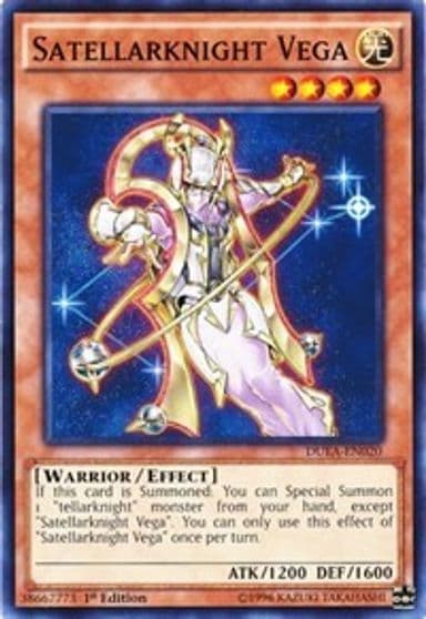 Satellarknight Vega Duelist Alliance Yu-Gi-Oh! card