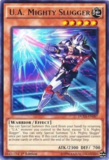 UA Mighty Slugger Duelist Alliance Yu-Gi-Oh! card