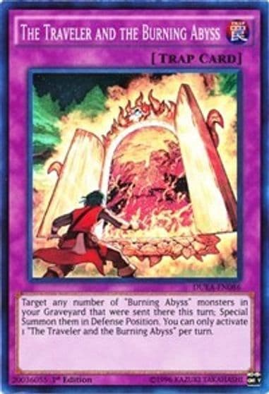 The Traveler and the Burning Abyss Duelist Alliance Yu-Gi-Oh! card