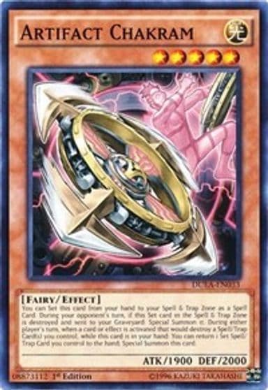 Artifact Chakram Duelist Alliance Yu-Gi-Oh! card