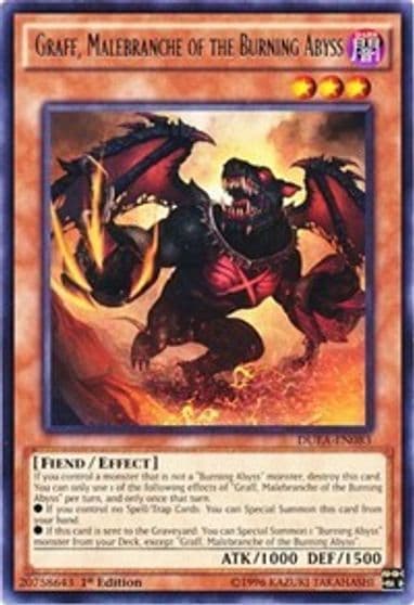 Graff Malebranche of the Burning Abyss Duelist Alliance Yu-Gi-Oh! card