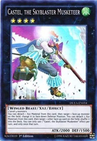 Castel the Skyblaster Musketeer Duelist Alliance Yu-Gi-Oh! card