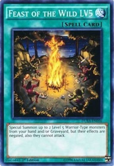 Feast of the Wild LV5 Duelist Alliance Yu-Gi-Oh! card