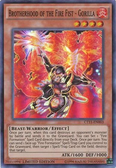 Brotherhood of the Fire Fist Gorilla 2014 Mega-Tins Yu-Gi-Oh! card