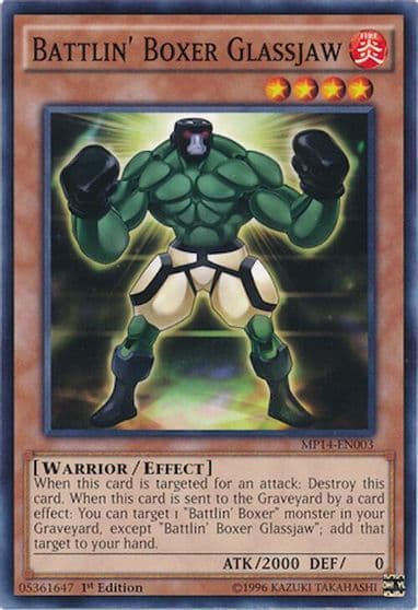 Battlin Boxer Glassjaw 2014 Mega-Tins Mega Pack Yu-Gi-Oh! card