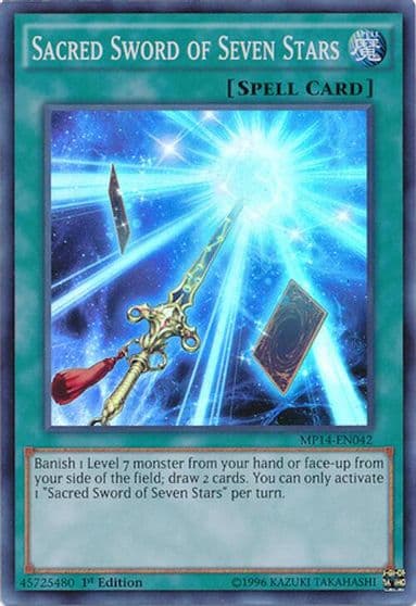 Sacred Sword of Seven Stars 2014 Mega-Tins Mega Pack Yu-Gi-Oh! card
