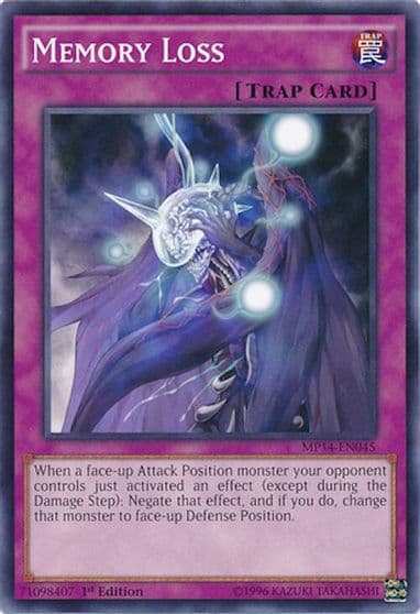 Memory Loss 2014 Mega-Tins Mega Pack Yu-Gi-Oh! card
