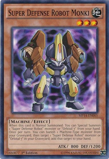 Super Defense Robot Monki 2014 Mega-Tins Mega Pack Yu-Gi-Oh! card