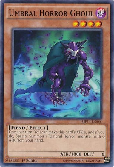 Umbral Horror Ghoul 2014 Mega-Tins Mega Pack Yu-Gi-Oh! card