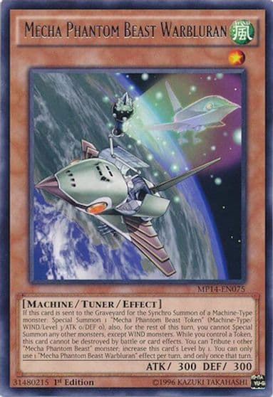 Mecha Phantom Beast Warbluran 2014 Mega-Tins Mega Pack Yu-Gi-Oh! card
