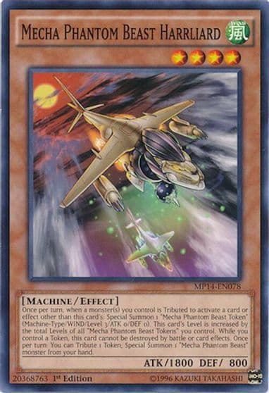 Mecha Phantom Beast Harrliard 2014 Mega-Tins Mega Pack Yu-Gi-Oh! card