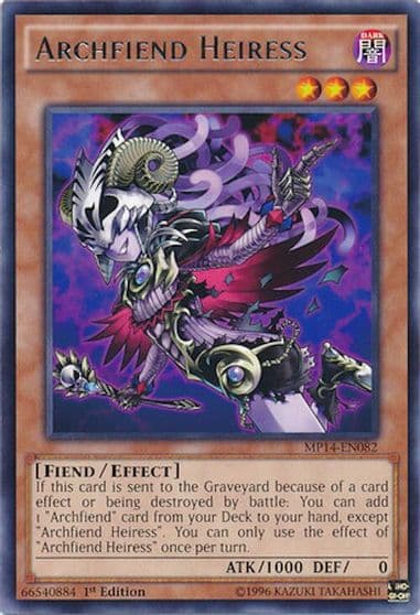 Archfiend Heiress 2014 Mega-Tins Mega Pack Yu-Gi-Oh! card