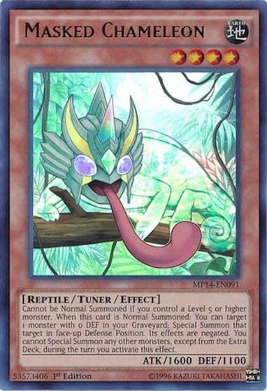 Masked Chameleon 2014 Mega-Tins Mega Pack Yu-Gi-Oh! card