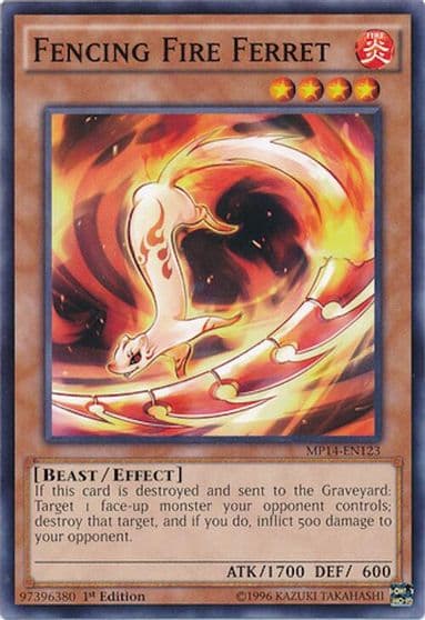 Fencing Fire Ferret 2014 Mega-Tins Mega Pack Yu-Gi-Oh! card