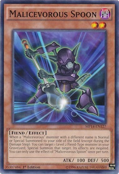 Malicevorous Spoon 2014 Mega-Tins Mega Pack Yu-Gi-Oh! card