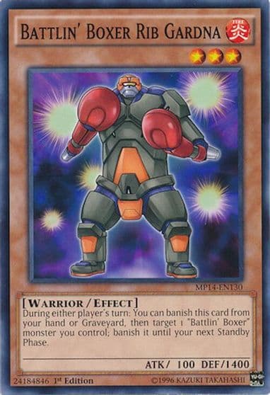 Battlin Boxer Rib Gardna 2014 Mega-Tins Mega Pack Yu-Gi-Oh! card