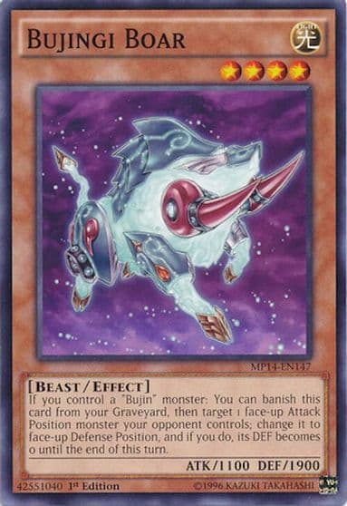Bujingi Boar 2014 Mega-Tins Mega Pack Yu-Gi-Oh! card