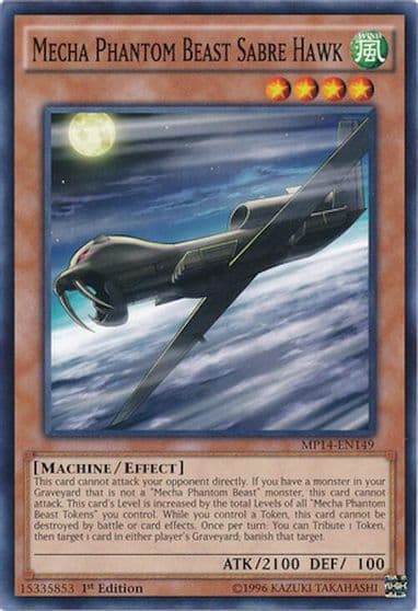 Mecha Phantom Beast Sabre Hawk 2014 Mega-Tins Mega Pack Yu-Gi-Oh! card