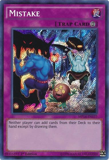 Mistake 2014 Mega-Tins Mega Pack Yu-Gi-Oh! card