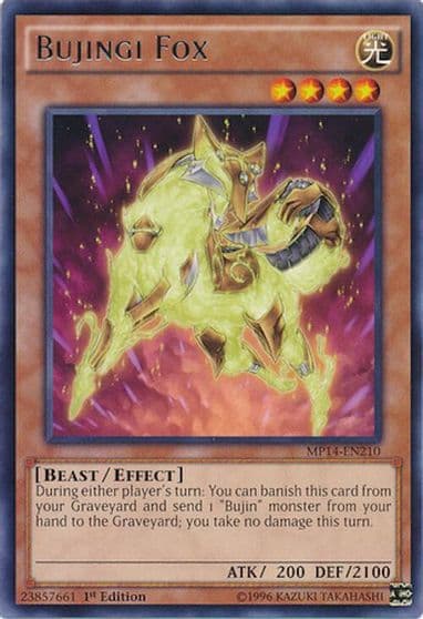 Bujingi Fox 2014 Mega-Tins Mega Pack Yu-Gi-Oh! card
