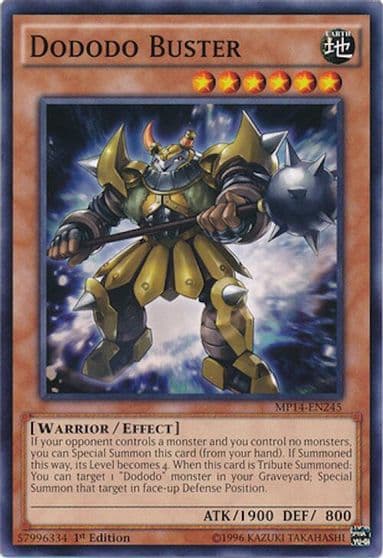 Dododo Buster 2014 Mega-Tins Mega Pack Yu-Gi-Oh! card