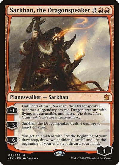Sarkhan the Dragonspeaker Khans of Tarkir Magic card
