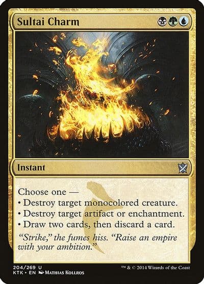 Sultai Charm Khans of Tarkir Magic card