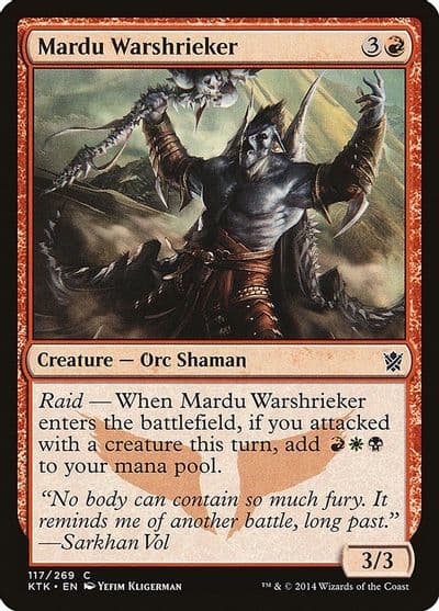 Mardu Warshrieker Khans of Tarkir Magic card