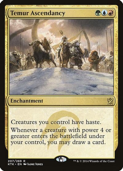 Temur Ascendancy Khans of Tarkir Magic card