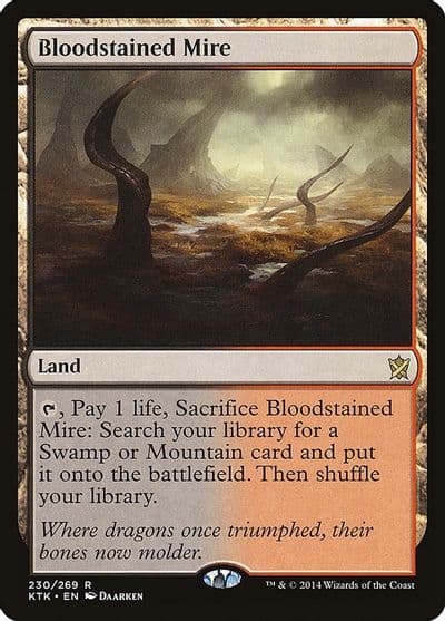 Bloodstained Mire Khans of Tarkir Magic card