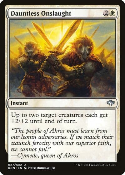 Dauntless Onslaught Duel Decks: Speed vs. Cunning Magic card
