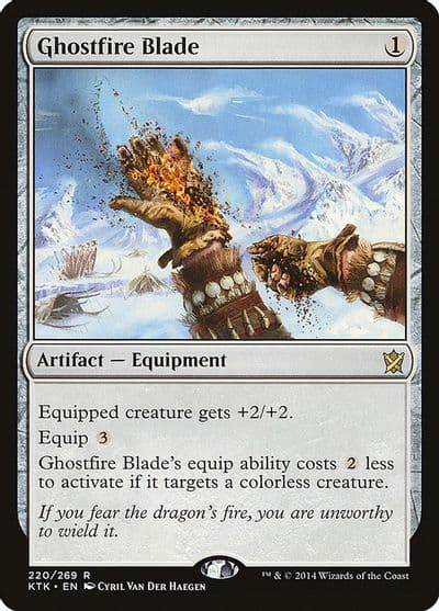 Ghostfire Blade Khans of Tarkir Magic card