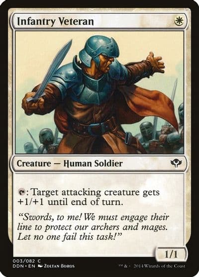 Infantry Veteran Duel Decks: Speed vs. Cunning Magic card