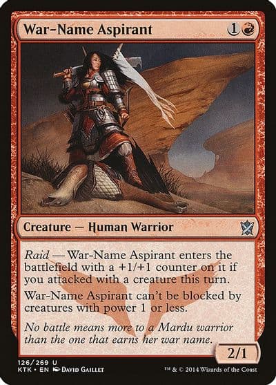 War Name Aspirant Khans of Tarkir Magic card