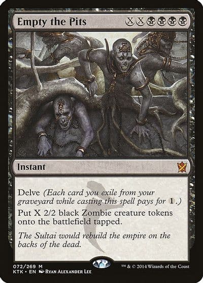 Empty the Pits Khans of Tarkir Magic card