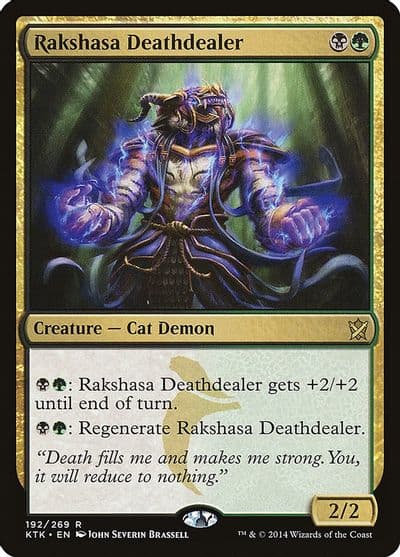 Rakshasa Deathdealer Khans of Tarkir Magic card